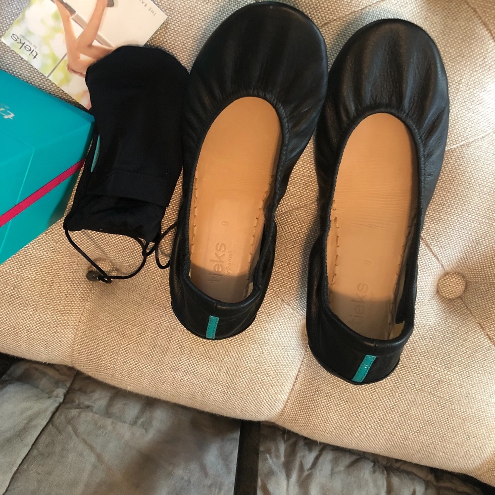 Tieks Matte Black Ballet Flats